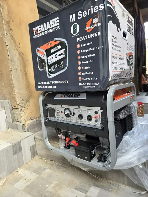5.5kVA Kemage Petrol Generator with Remote - 1
