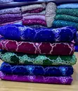 Swiss Velvet Lace Fabric - Wine - 5