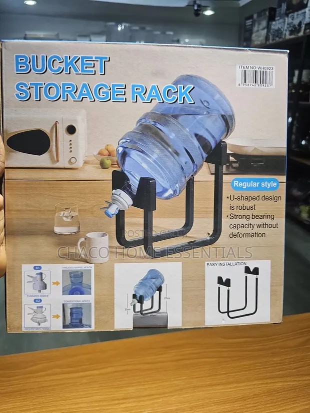 U-Shaped Water Dispenser Stand Tap - Bucket Storage Rack - 1