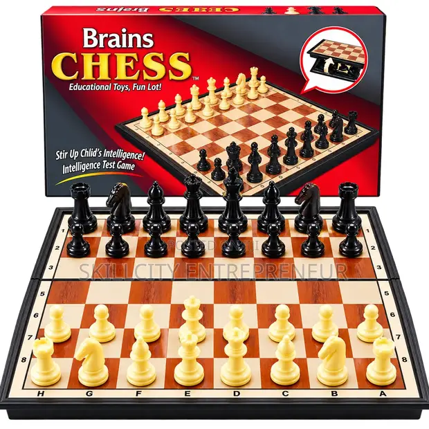 Brains Magnetic Chess Game - Brand New - 1