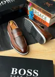 Boss Men's Leather Flats Shoes - 1