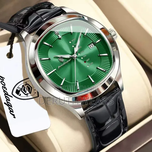 Poedagar Leather Unisex Watch - Sabon Kaya - 1