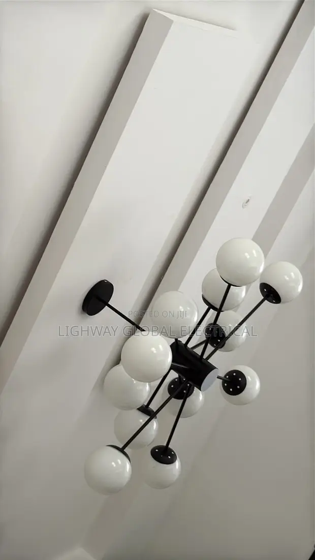 12 Haske Nordic Glass Ball Chandelier - 1