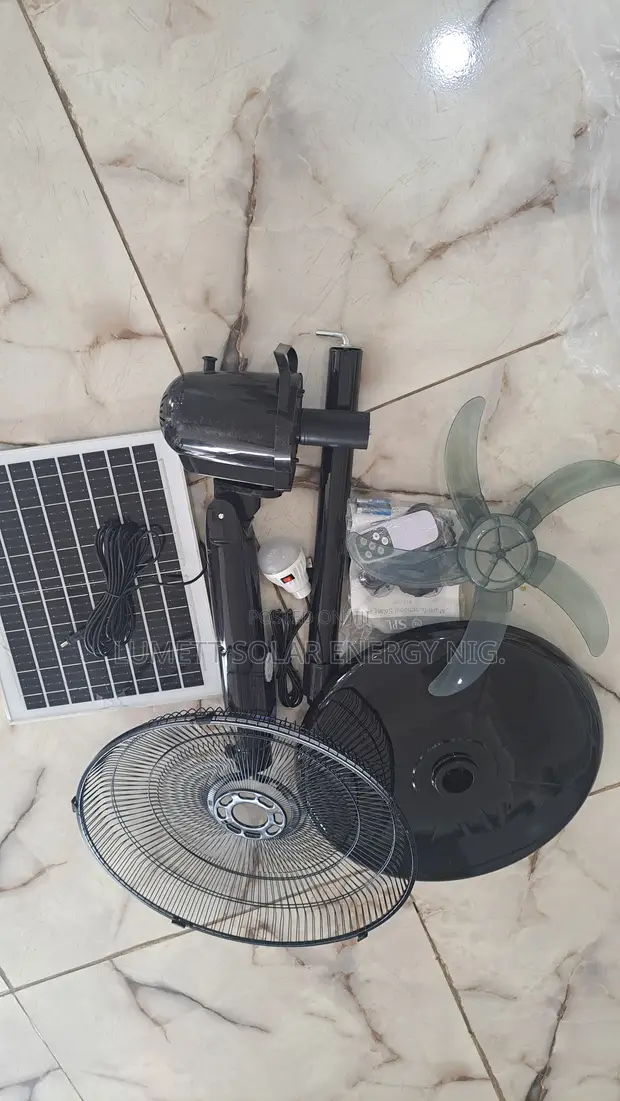 SPL Rechargeable Solar Powered Fan - 1