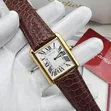 Original Cartier Tank Style Leather Watch - 2
