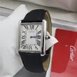 Original Cartier Tank Style Leather Watch - 3