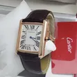 Original Cartier Tank Style Leather Watch - 5