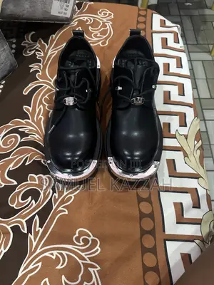 Balenciaga Black Leather Loafers - Size 46