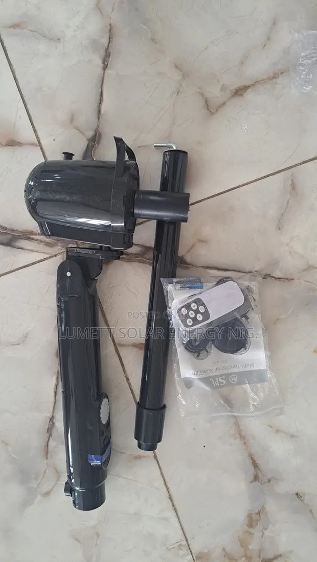 SPL Solar Rechargeable Fan - Brand New - 1