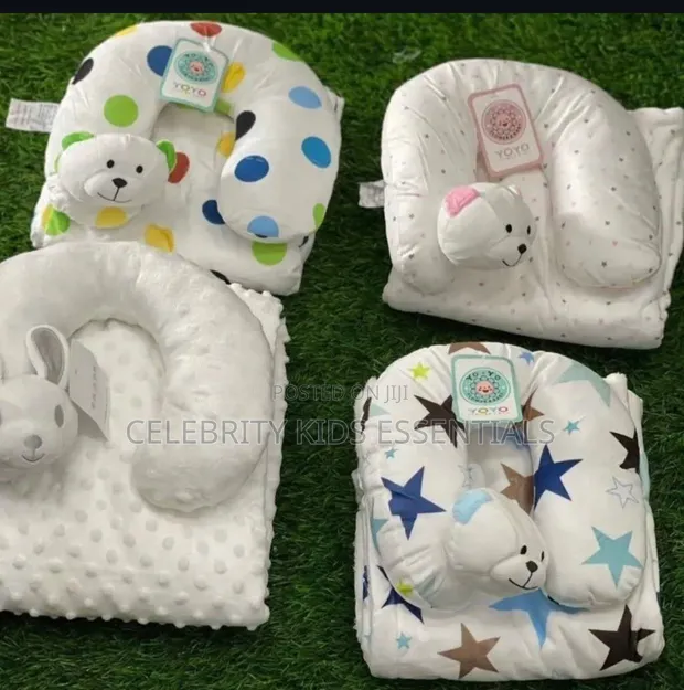 Baby Blanket with Neck Pillow - 1