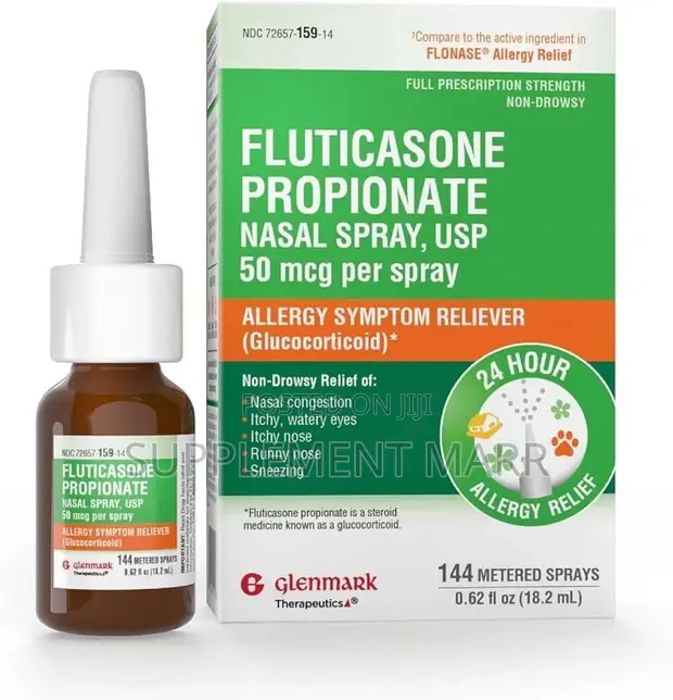 Glenmark Fluticasone Propionate Nasal Spray, 50mcg - 1