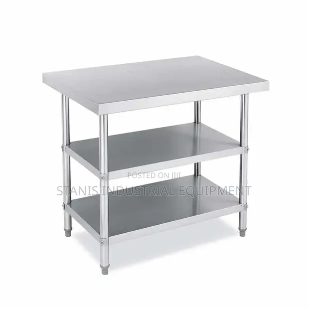 3-Layer Stainless Steel Table - 1