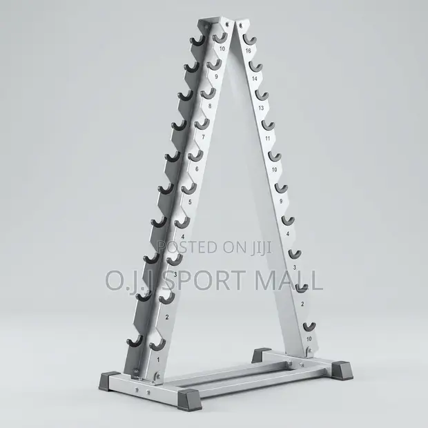 10-Tier Dumbbell Rack - Wurin Adana Nauyi na Gym na Professional - 1