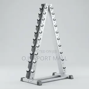 10-Tier Dumbbell Rack - Professional Gym Weight Storage