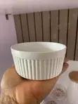 White Porcelain Ramekin Set - Fluted Exterior - 3