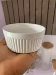 White Porcelain Ramekin Set - Fluted Exterior - 4