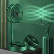Mini Rechargeable Folding Fan - Green - 1