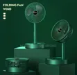 Mini Rechargeable Folding Fan - Green - 2