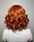 Ginger Bouncy Bob Wig - 12 Inch Human Hair Blend - 2