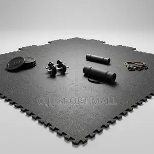 15mm Interlocking Gym Floor Mat - 1sqm
