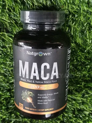 Natgrown Maca Root 1500mg (Black+Red+Yellow Peruvian) - 120 Caps