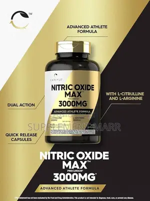 Nitric Oxide 3000mg | Kapsul 120 tare da L-Arginine & L-Citrulline