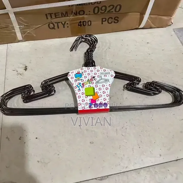 10pcs Stainless Steel Hangers (Assorted Colours) - 1