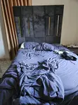Neat Queen Size Bed Frame - Gray - 3