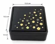 Japanese 4.5 Jubako Food Serving Box - Black Floral - 1