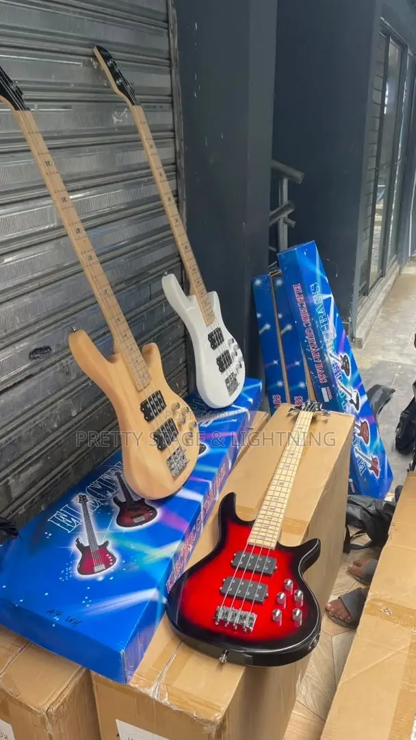 Passive 4-String Electric Bass Guitar - 1