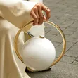 Farar Ball Acrylic Clutch Party Purse - 2