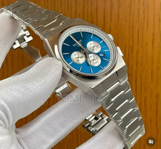 Tissot Chronograph Blue Dial Swiss Wristwatch - 1