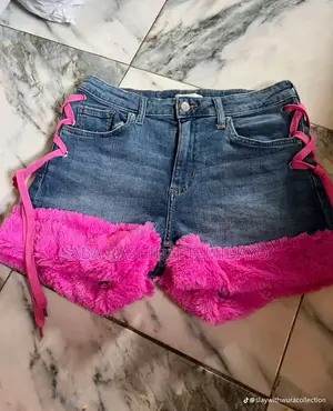 Sallalliyar Bumshort Jeans Na Thrift Launin Yellow