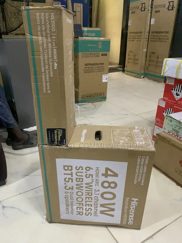 Hisense 480W HS3100 Soundbar System - 1
