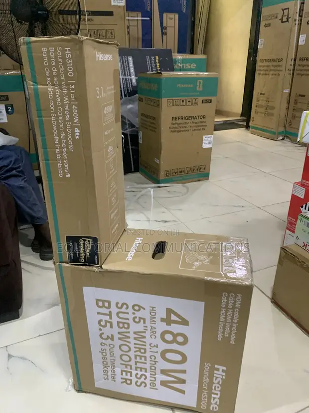 Hisense HS3100 480W Soundbar with Wireless Subwoofer - 1