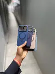 Liquid Silicone Case with Magnetic Stand for iPhone 14 Pro Max - 1