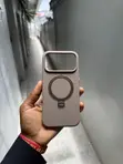 Liquid Silicone Case with Magnetic Stand for iPhone 14 Pro Max - 2