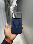 Liquid Silicone Case with Magnetic Stand for iPhone 14 Pro Max - 4