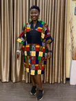 Ankara Short Boubou Dress - Medium/Large - 3