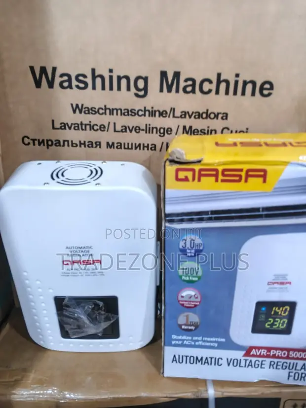 QASA 5000W Voltage Stabilizer for 3HP AC - 1