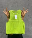 Ladies Plain Basic Cotton Crop Top - Green - 1