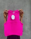 Ladies Plain Basic Cotton Crop Top - Green - 2