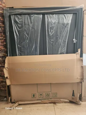 Harmony Security Double Doors - Black Steel