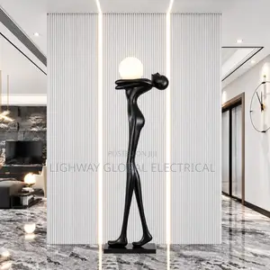 Hotel Luxury Humonoid Sculpture Designer Statue Lamp