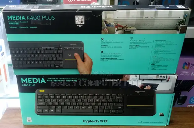 Logitech K400 Plus Wireless Keyboard with Trackpad - 1