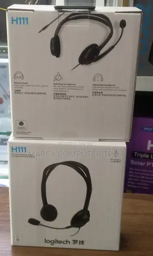 Logitech H111 Headset Mai Sauraren Murya Mai Inganci da Makirufo Mai Hana Hayaniya