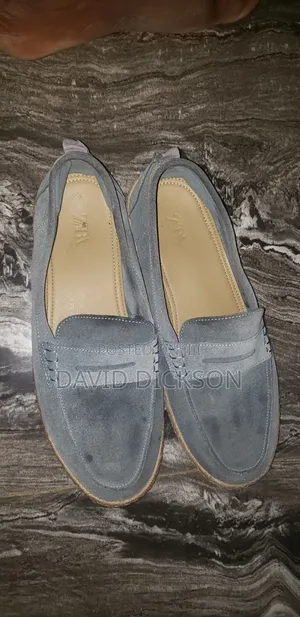 Zara Loafers - Men's Size 45, Blue Denim