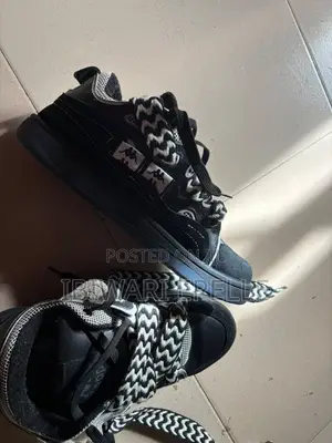 Lanvin Chunky Skater Sneakers Black/White (Size 42)