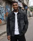 Jaket Denim Namiji Mai Kyau - Louis Vuitton Inspired - 1