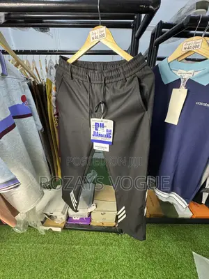 Black Mix White Polyester Joggers